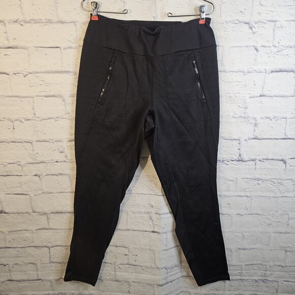 Athleta Pants - Athleta Peak Hybrid Fleece Tight L Black Womens Winter Hiking Running Leggings